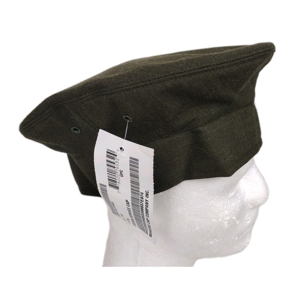 NEW USMC Crown Service Cap Replacement Cover Size 6 7/8 Gaberdine Type 111 Wool